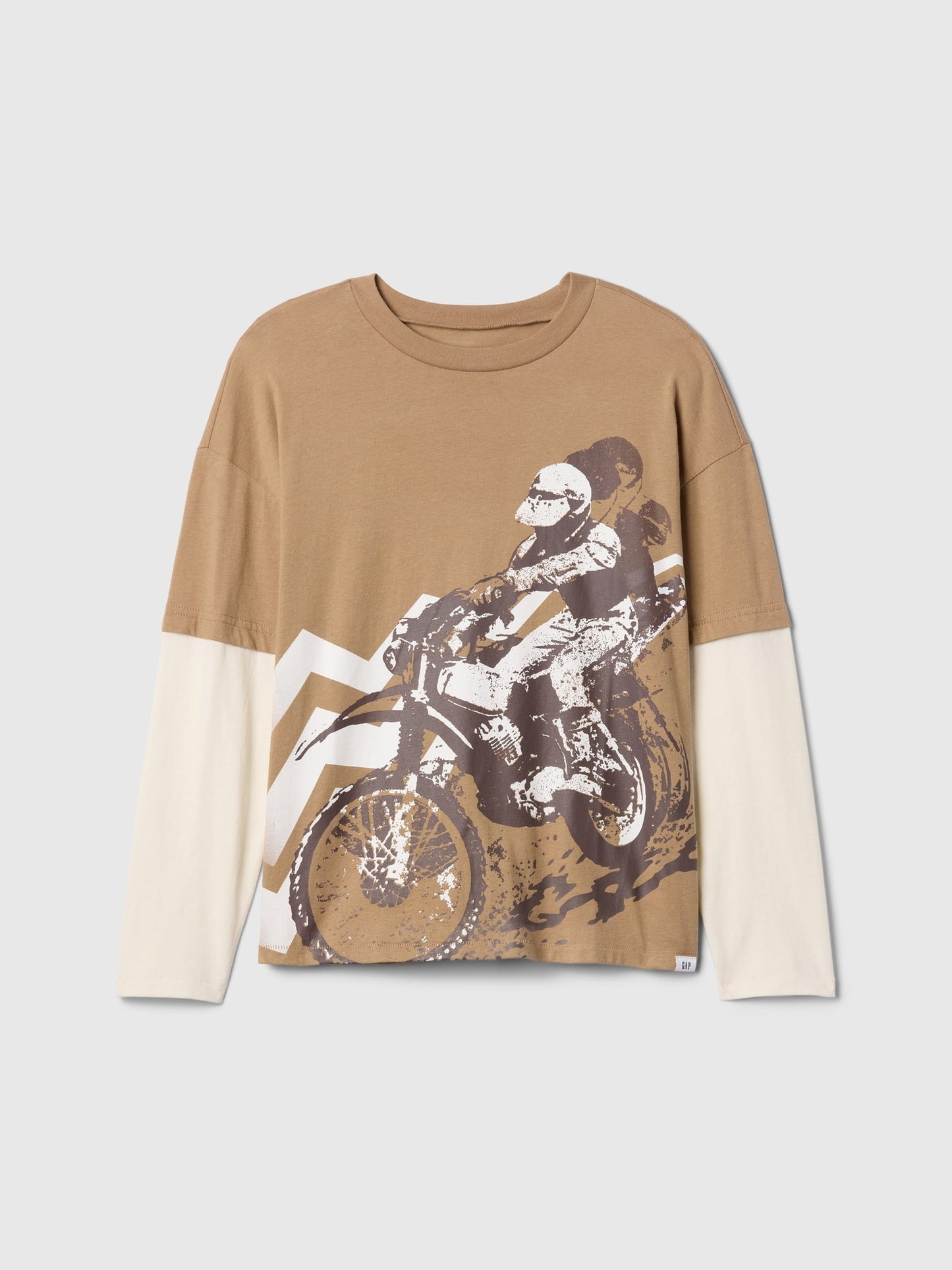 Kahverengi Grafikli Relaxed T-shirt