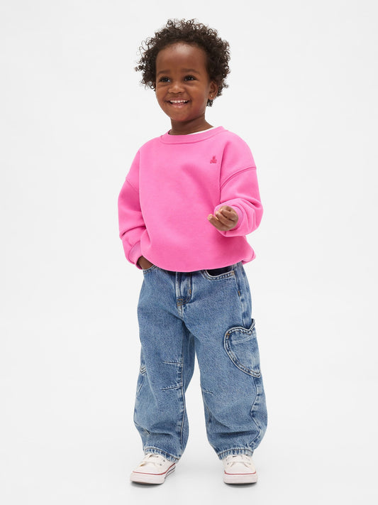 Koyu Mavi Horseshoe Jean Pantolon