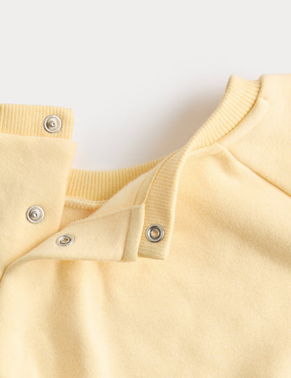 Pamuk Karışımlı Sweatshirt (0–3 Yaş)