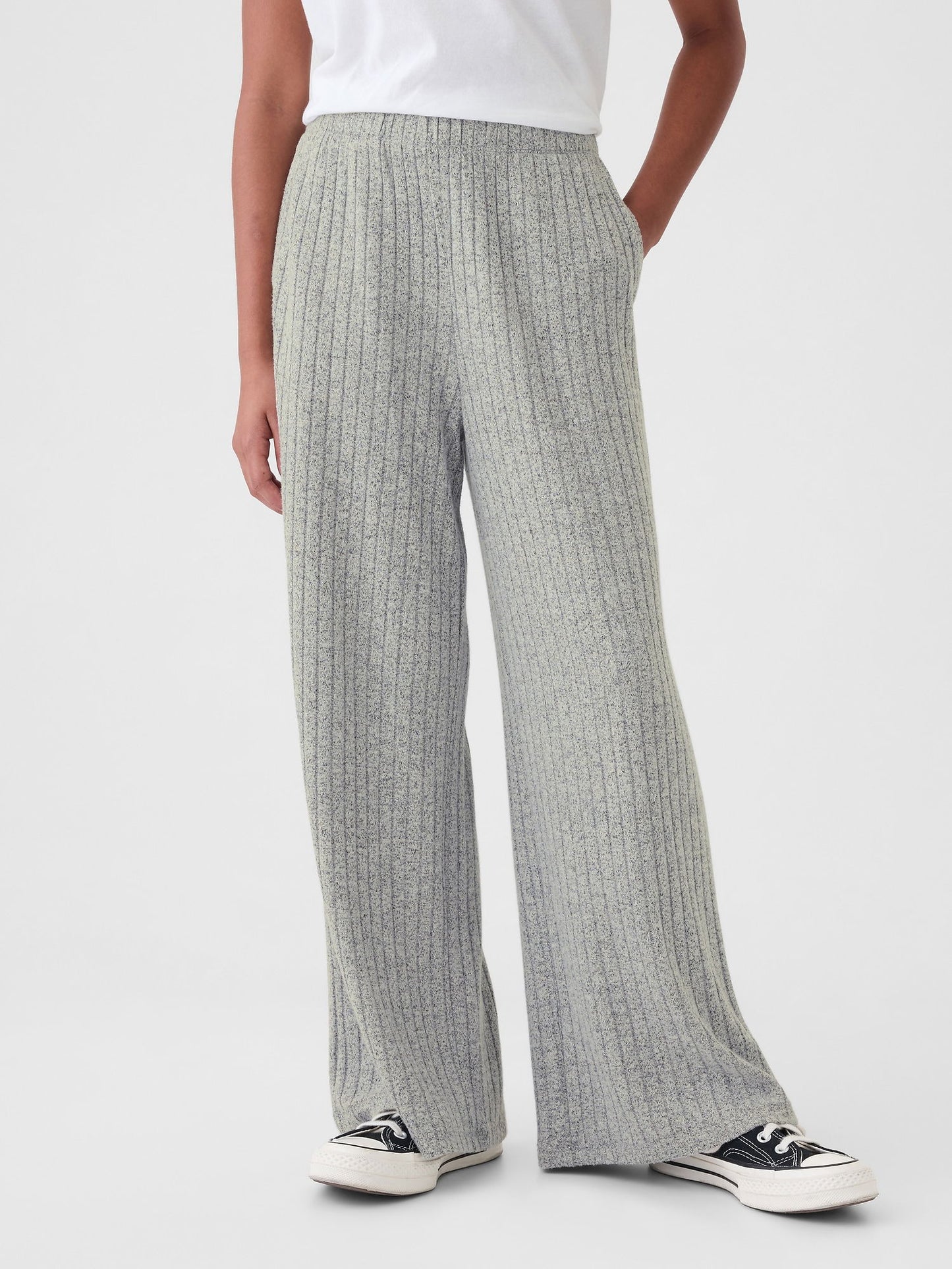 Gri Cozy Wide-leg Eşofman Altı