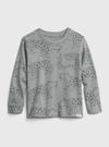 Gri %100 Organik Pamuk Uzun Kollu T-shirt