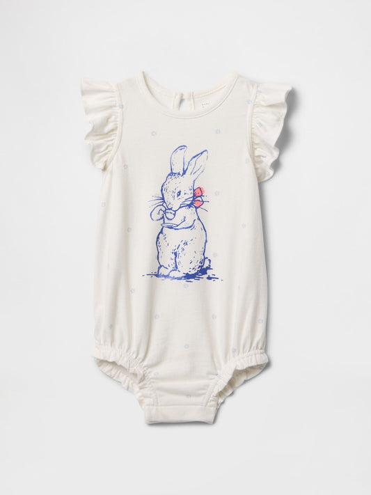 Beyaz %100 Organik Pamuk Peter Rabbit™ Tulum