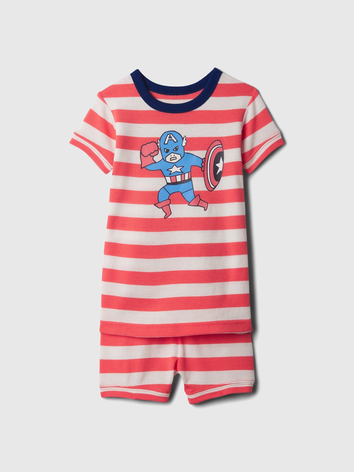 Kırmızı Organik Pamuk Marvel Grafikli Pijama Takımı