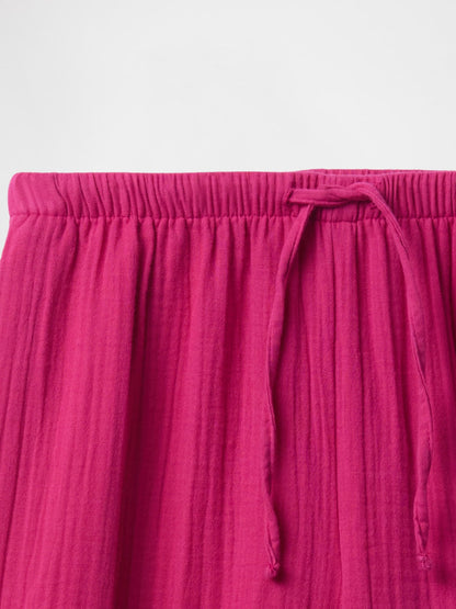 Pembe Gauze Wide-leg Pantolon