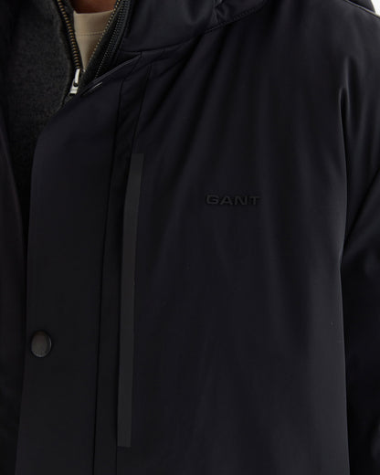 Gant Erkek Siyah Standart Fit Kapüşonlu Mont