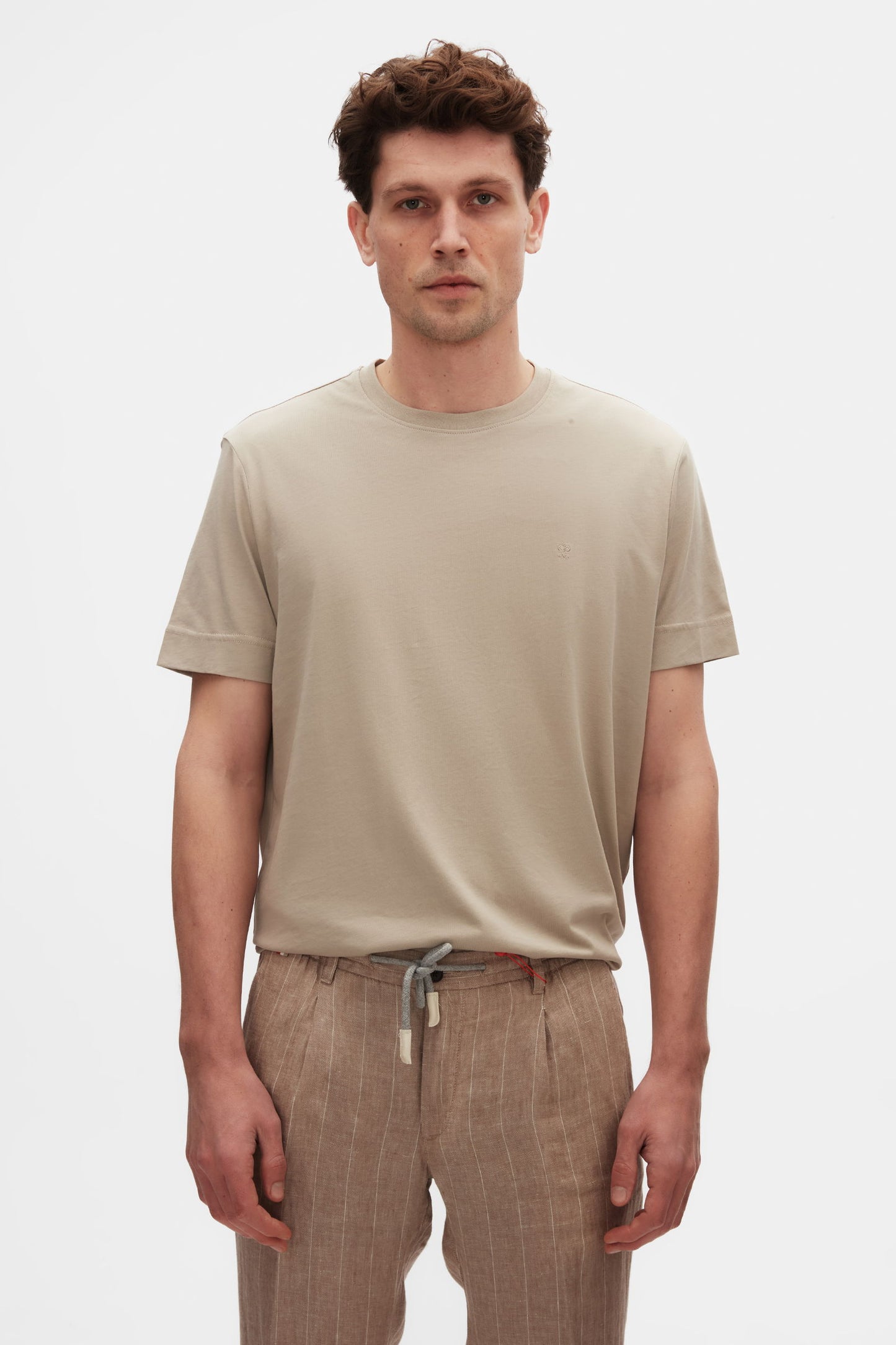 Damat Regular Fit Vizon %100 Pamuk Merserize T-shirt