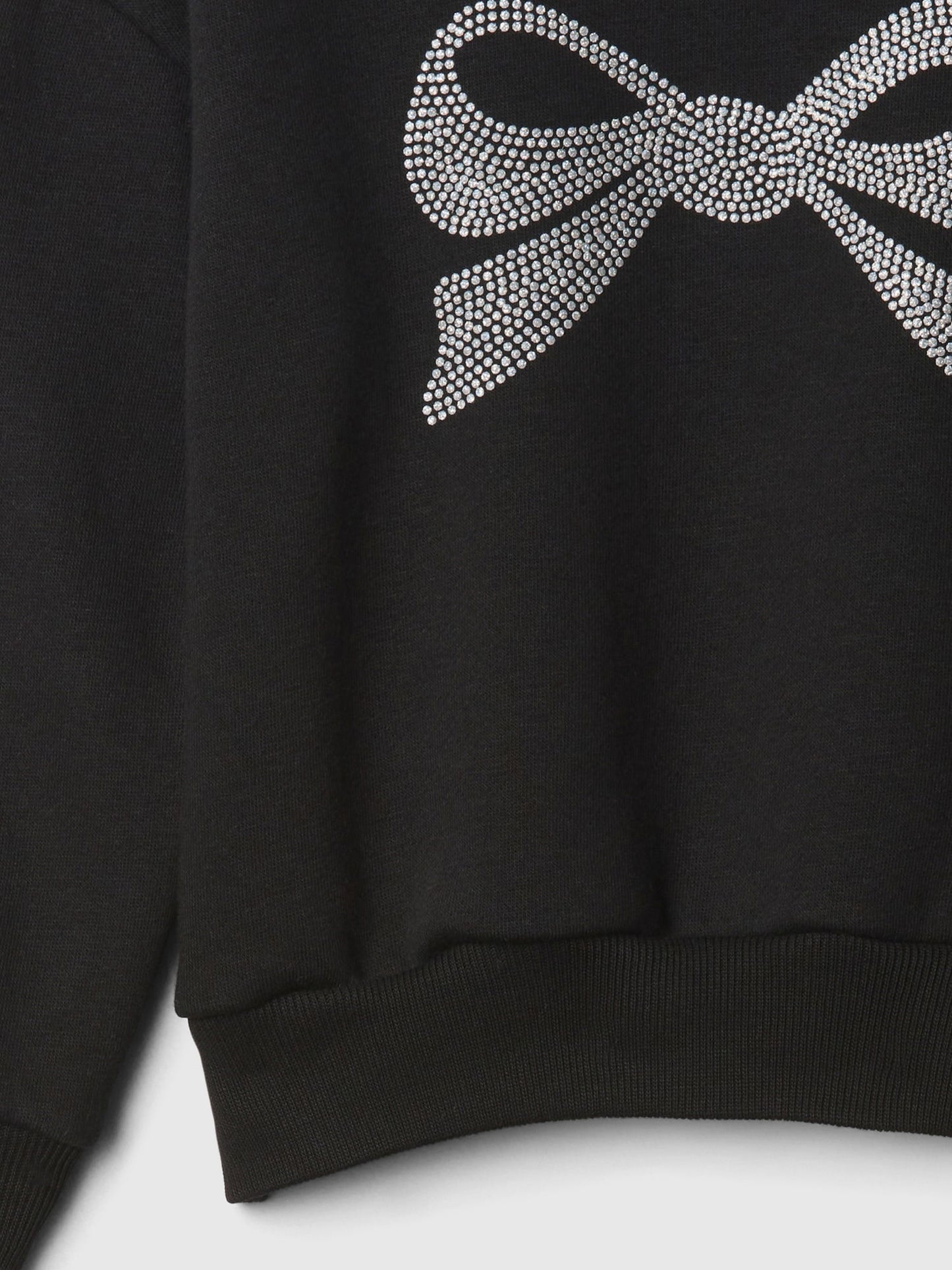 Siyah Desenli Sweatshirt Set