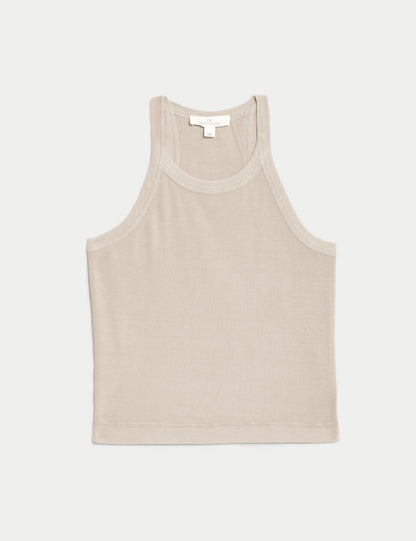 Fitilli Halter Yaka Crop Top