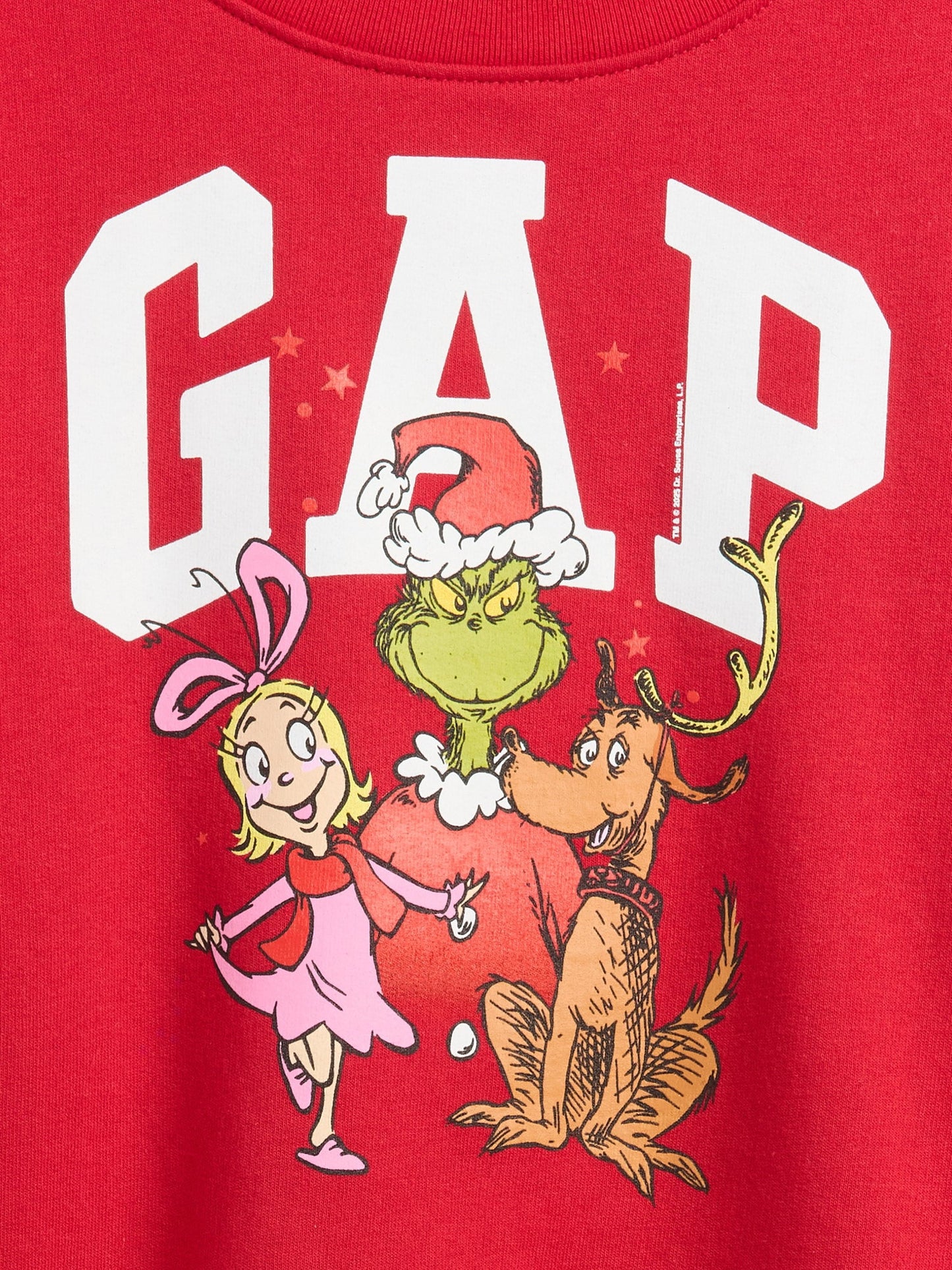 Kırmızı Dr Seuss™ Oversized Wedge Logo Sweatshirt