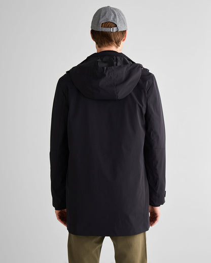 Gant Erkek Siyah Standart Fit Kapüşonlu Mont