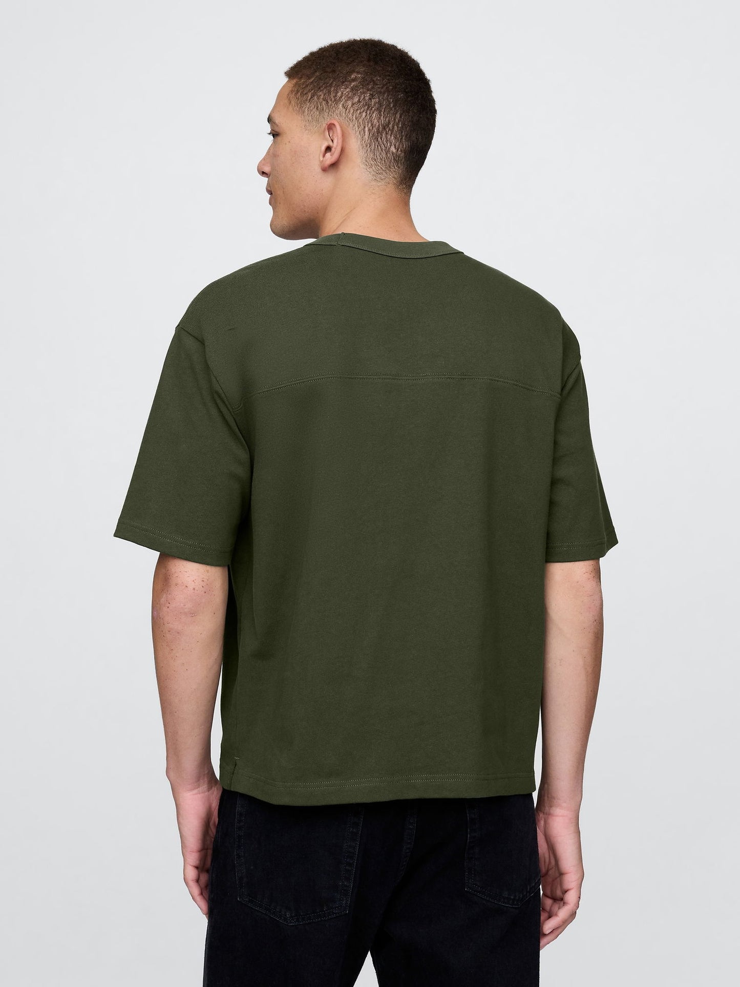 Haki Oversized Athletic Logo T-shirt