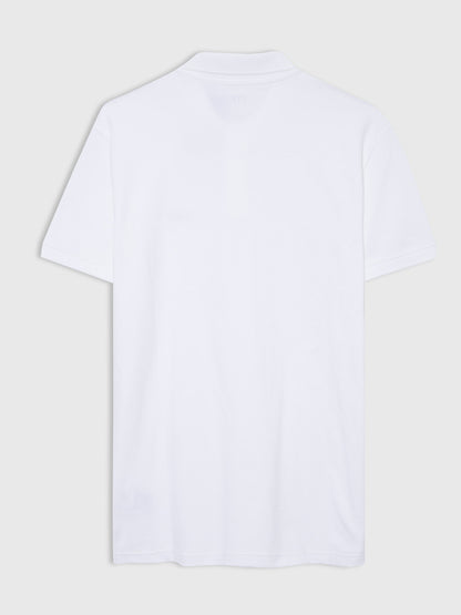 Beyaz Gap Logo Piqué Polo Yaka T-shirt