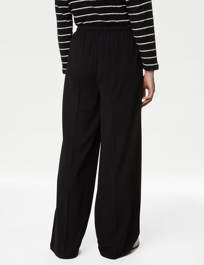 Yüksek Bel Wide Leg Pantolon