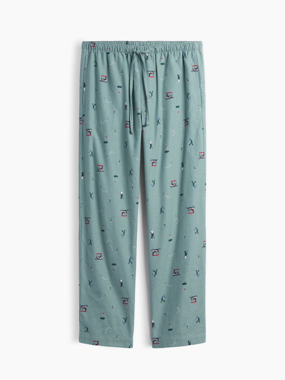 Açık Yeşil Relaxed Flannel Pijama Altı