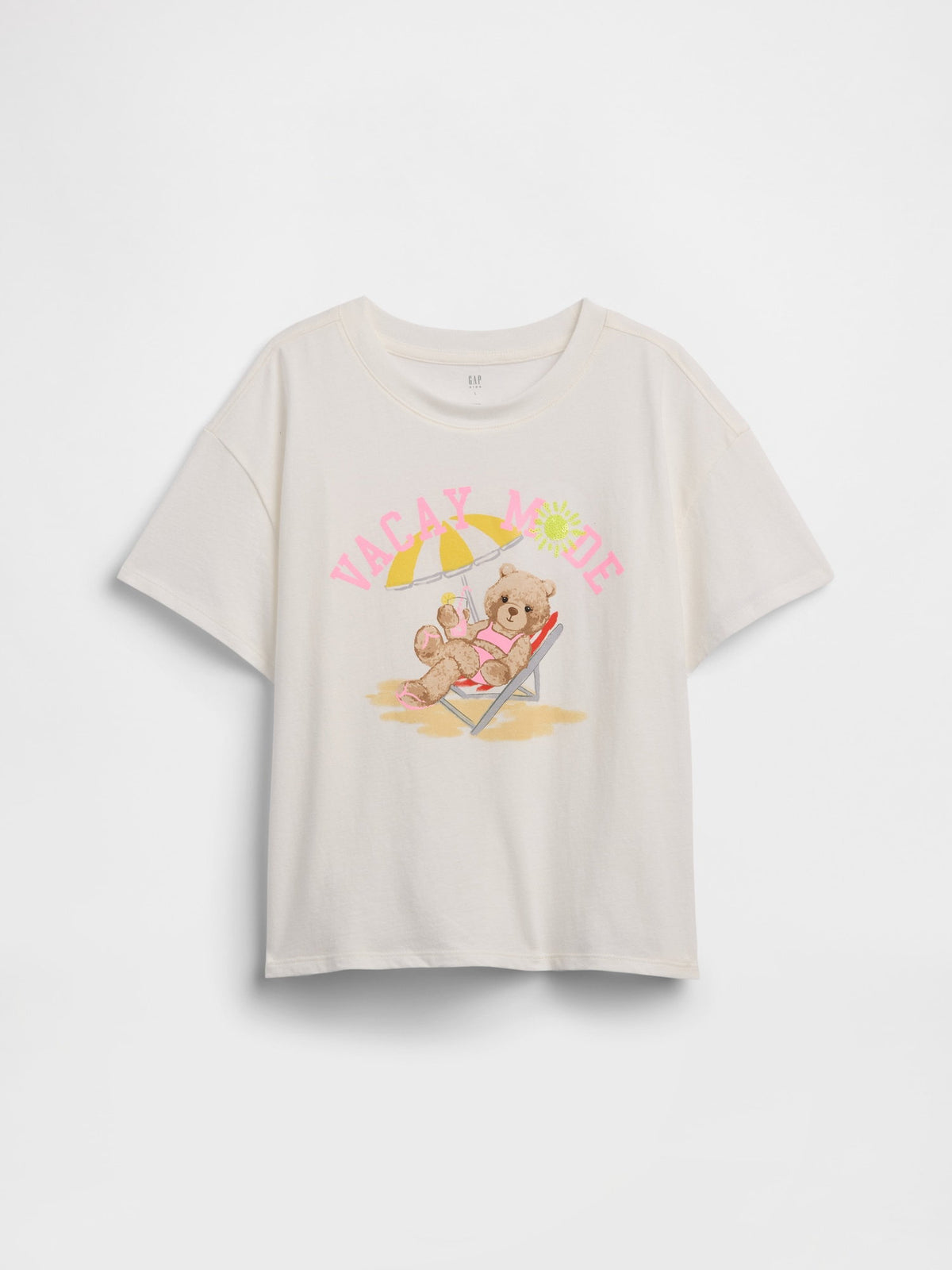 Açık Mavi Relaxed Grafik Baskılı T-shirt