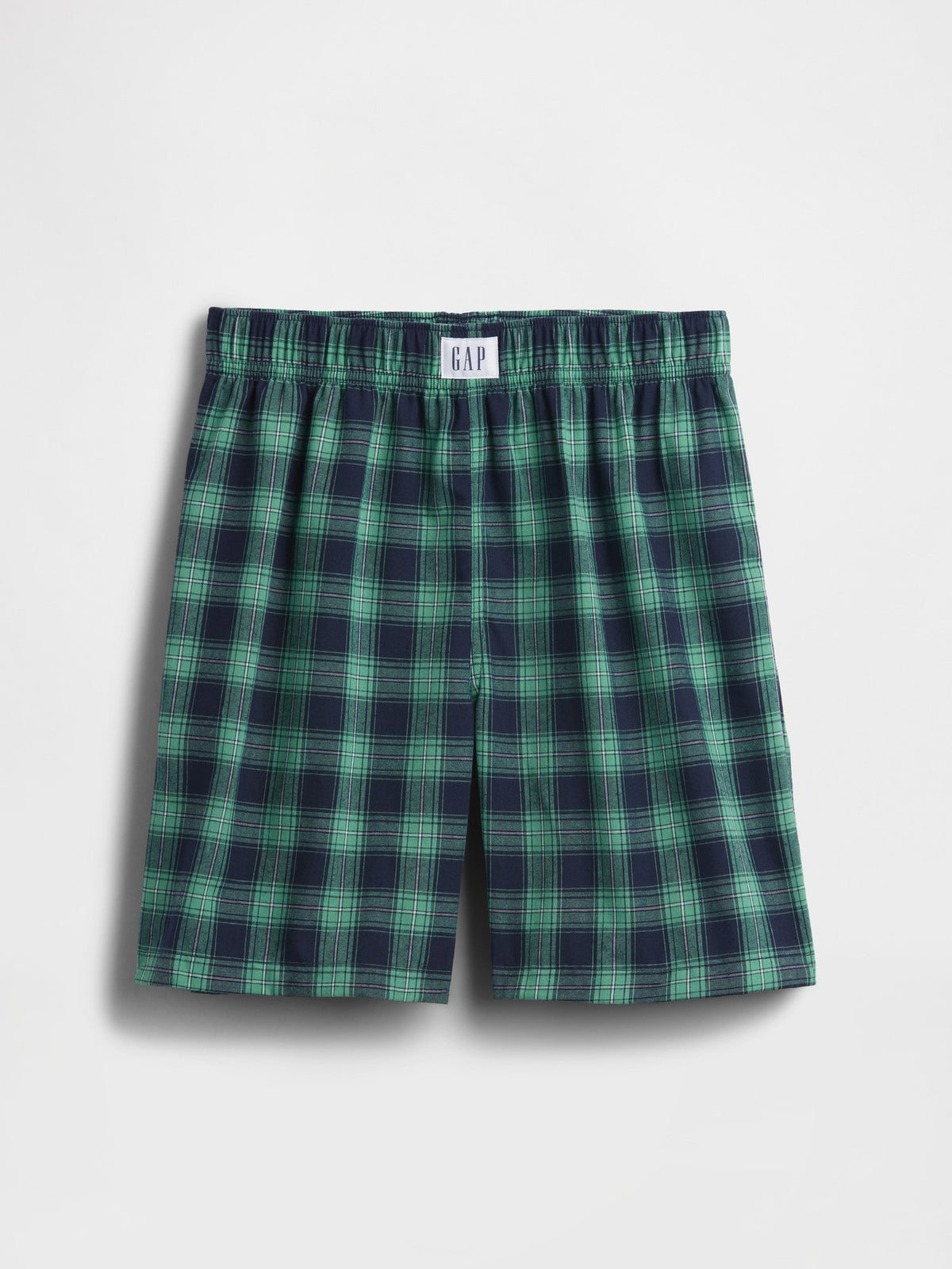 Yeşil Çocuk Geri Dönüştürülmüş Boxer Pijama Şortları