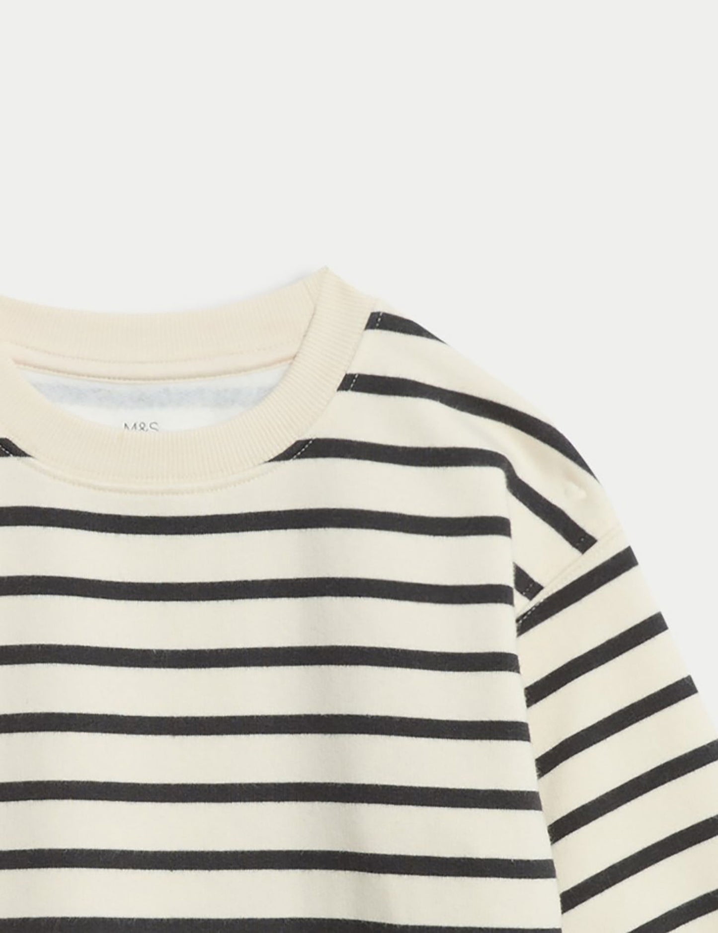 Pamuk Karışımlı Çizgili Sweatshirt (2-8 Yaş)
