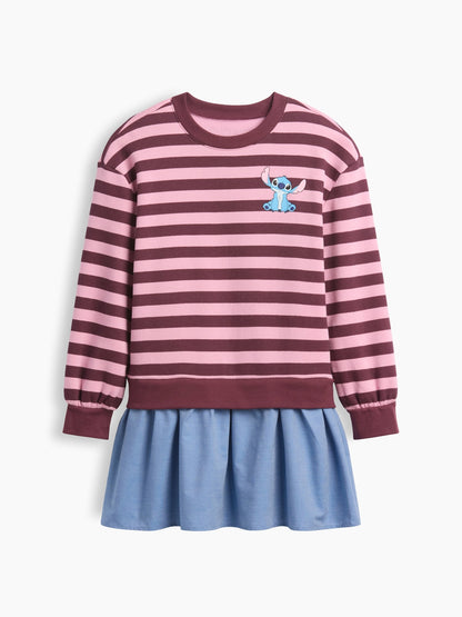 Pembe Kids Oversized Sweatshirt Dress - Çocuklar Için Oversize Sweatshirt Elbisesi