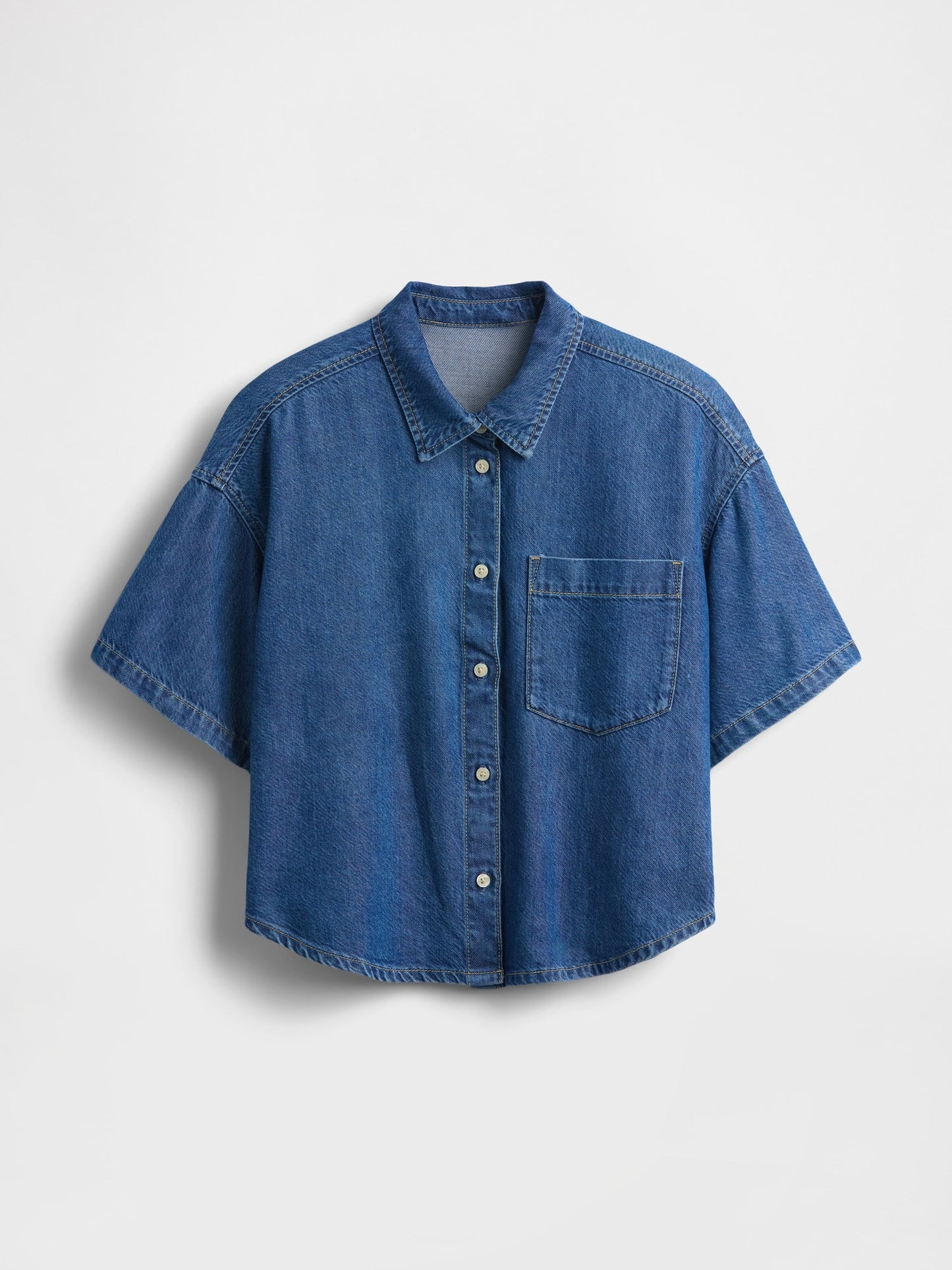Mavi Ultrasoft Denim Oversized Kamp Gömlek