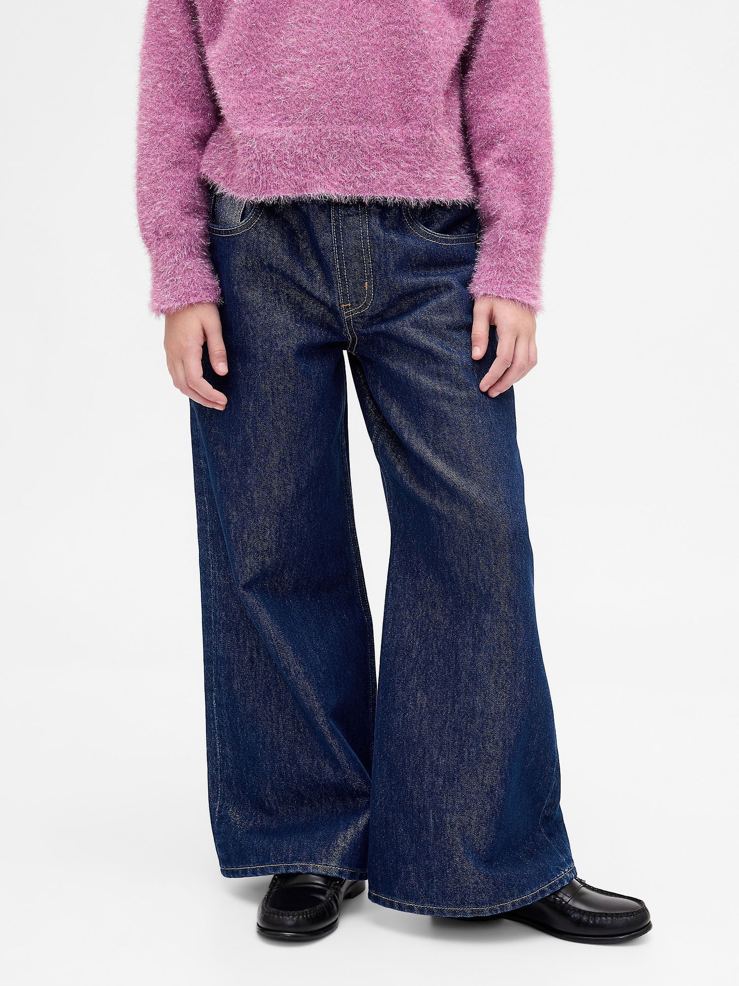 Mavi Low Rise Baggy Metalik Jean Pantolon