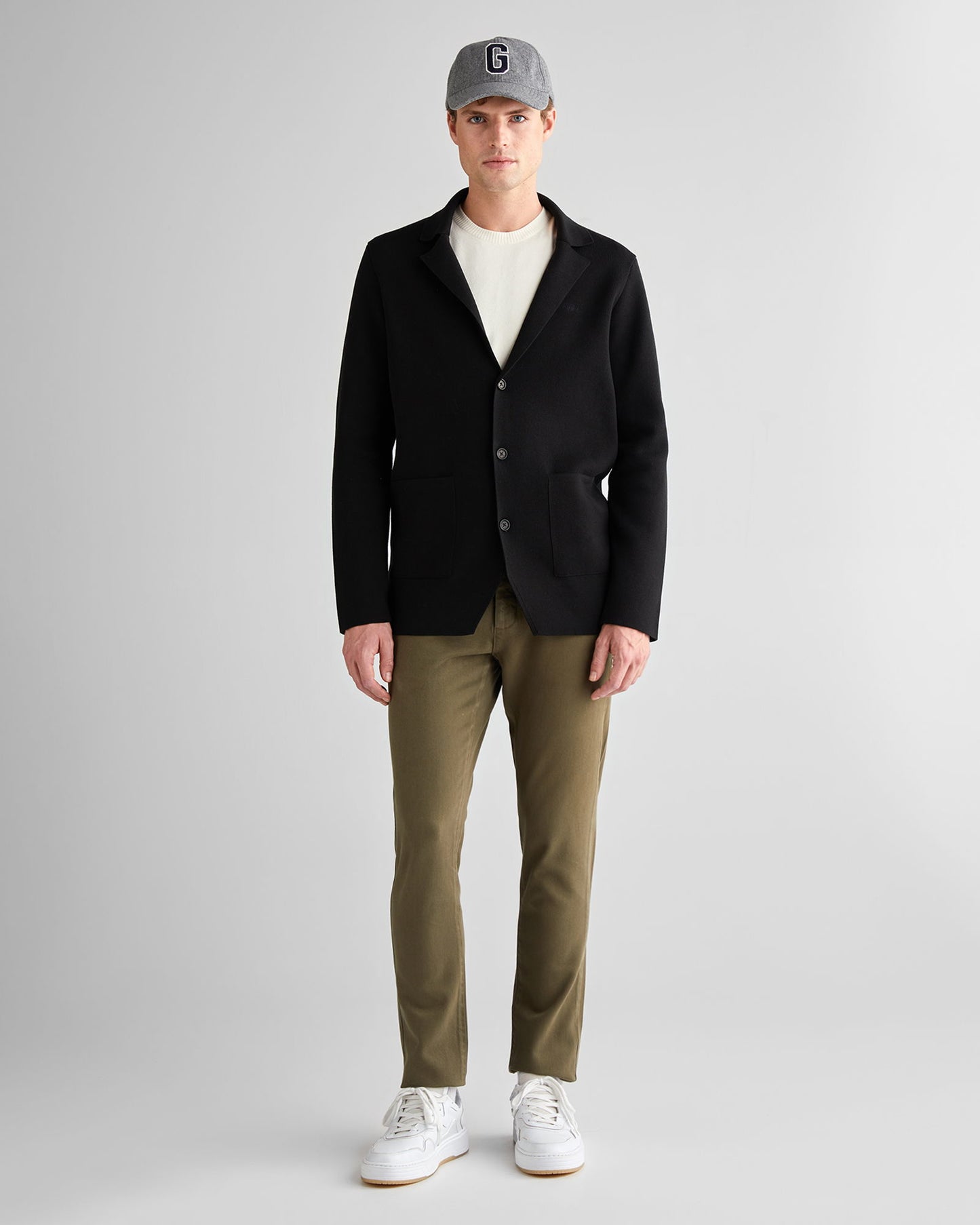 Gant Erkek Siyah Relaxed Fit Kruvaze Mont