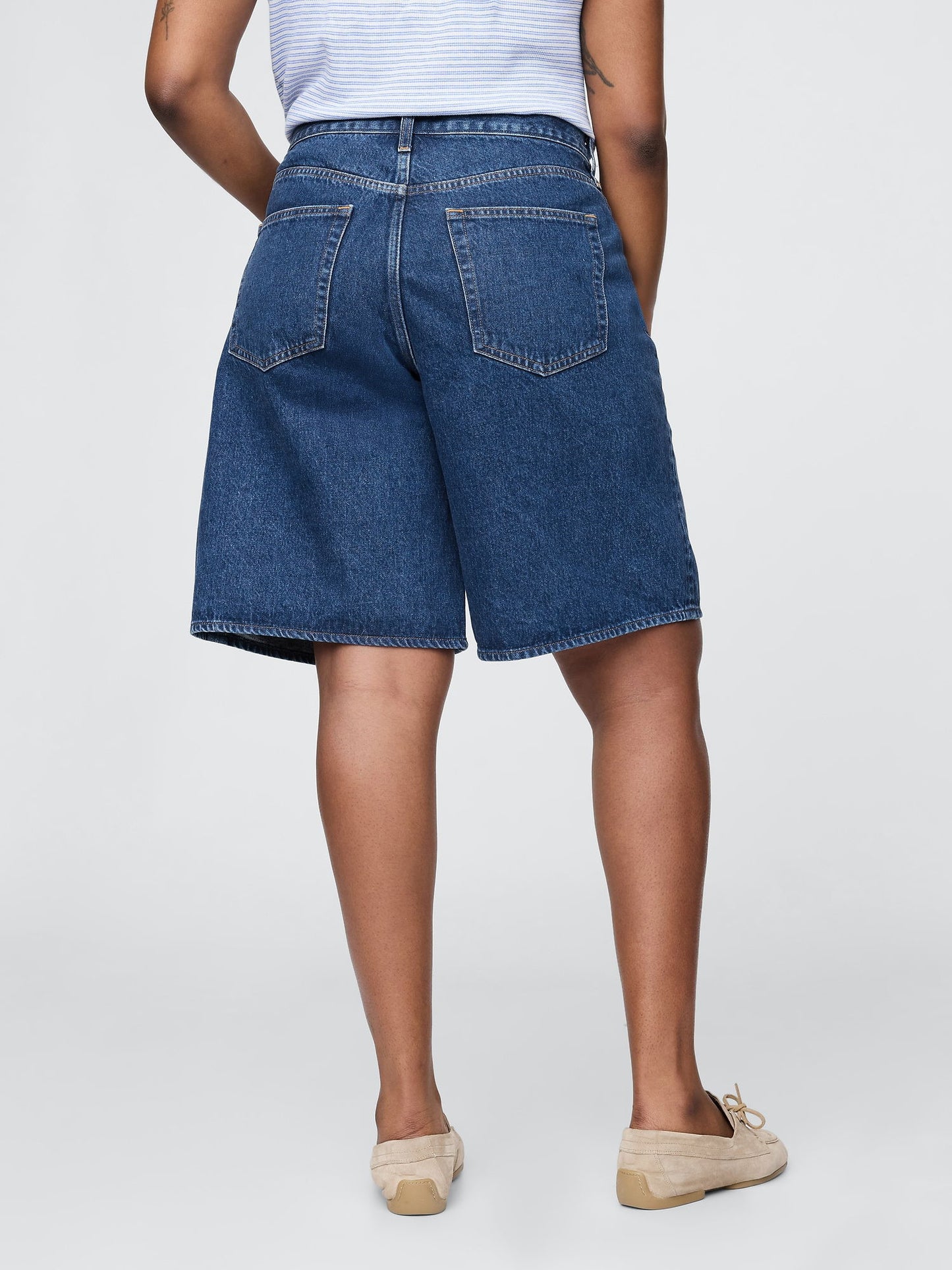 Mavi 11 Mid Rise Longline Denim Şort