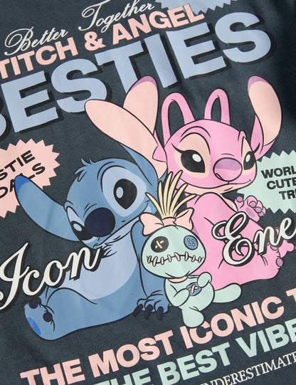 Saf Pamuklu Lilo & Stitch:trade_mark: Tişört (6-16 Yaş)