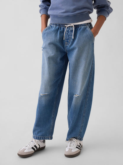 Mavi High Rise Easy Barrel Jean Pantolon