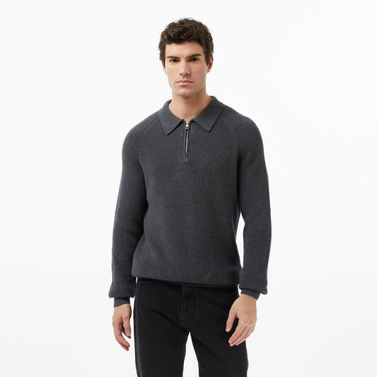 Nautica Erkek Gri Classic Fit Kazak