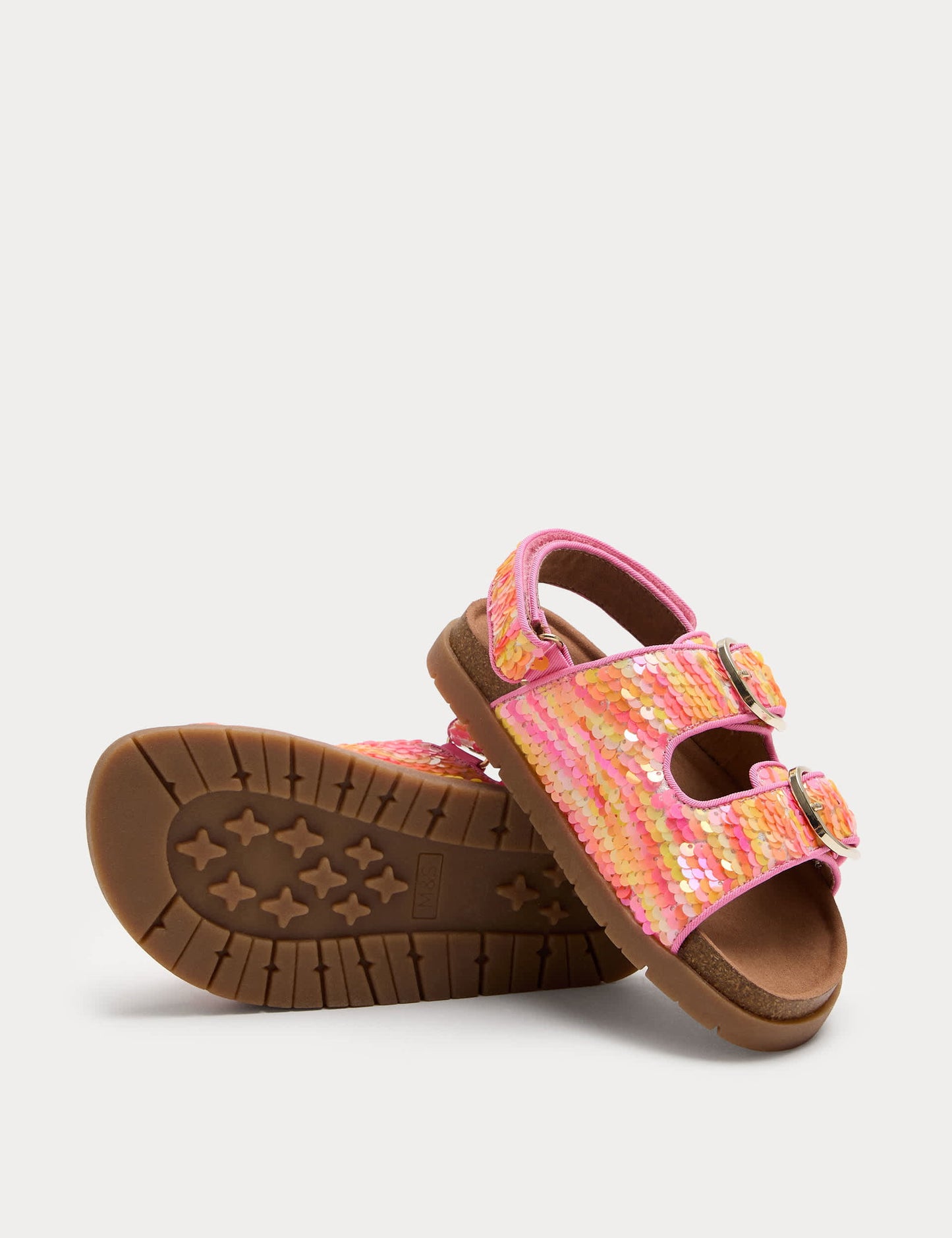Pul Detaylı Çocuk Sandalet
