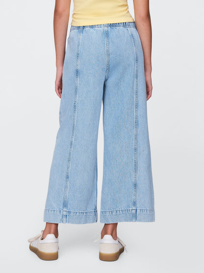 Mavi High Rise Stride Wide-leg Ankle Jean Pantolon