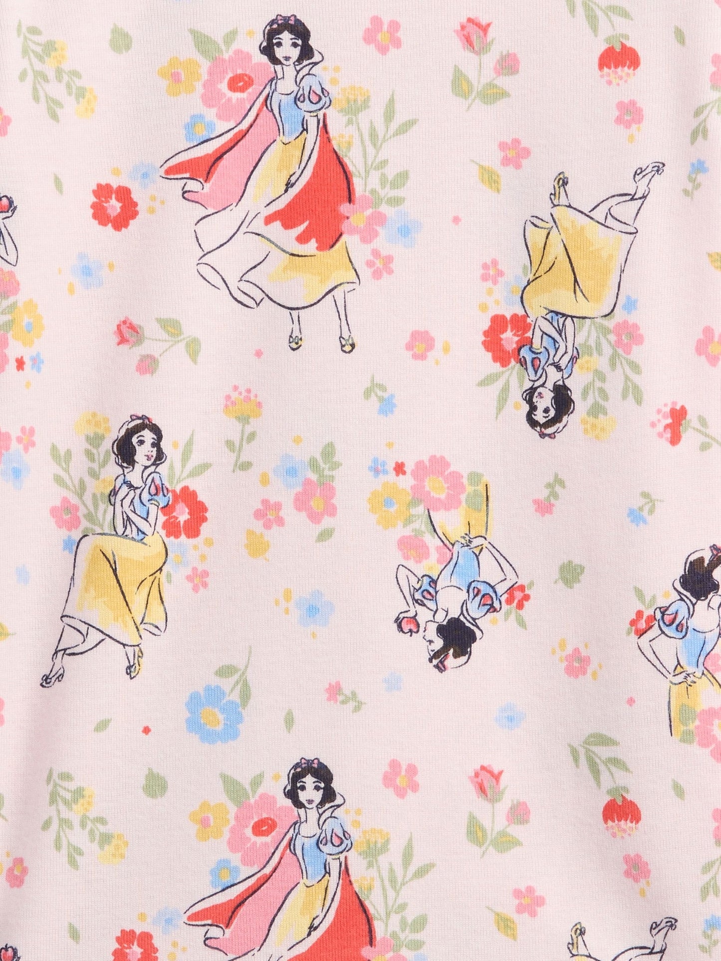 Pembe Babygap × Disney Pamuk Prenses %100 Organik Pamuk Pijama Takımı