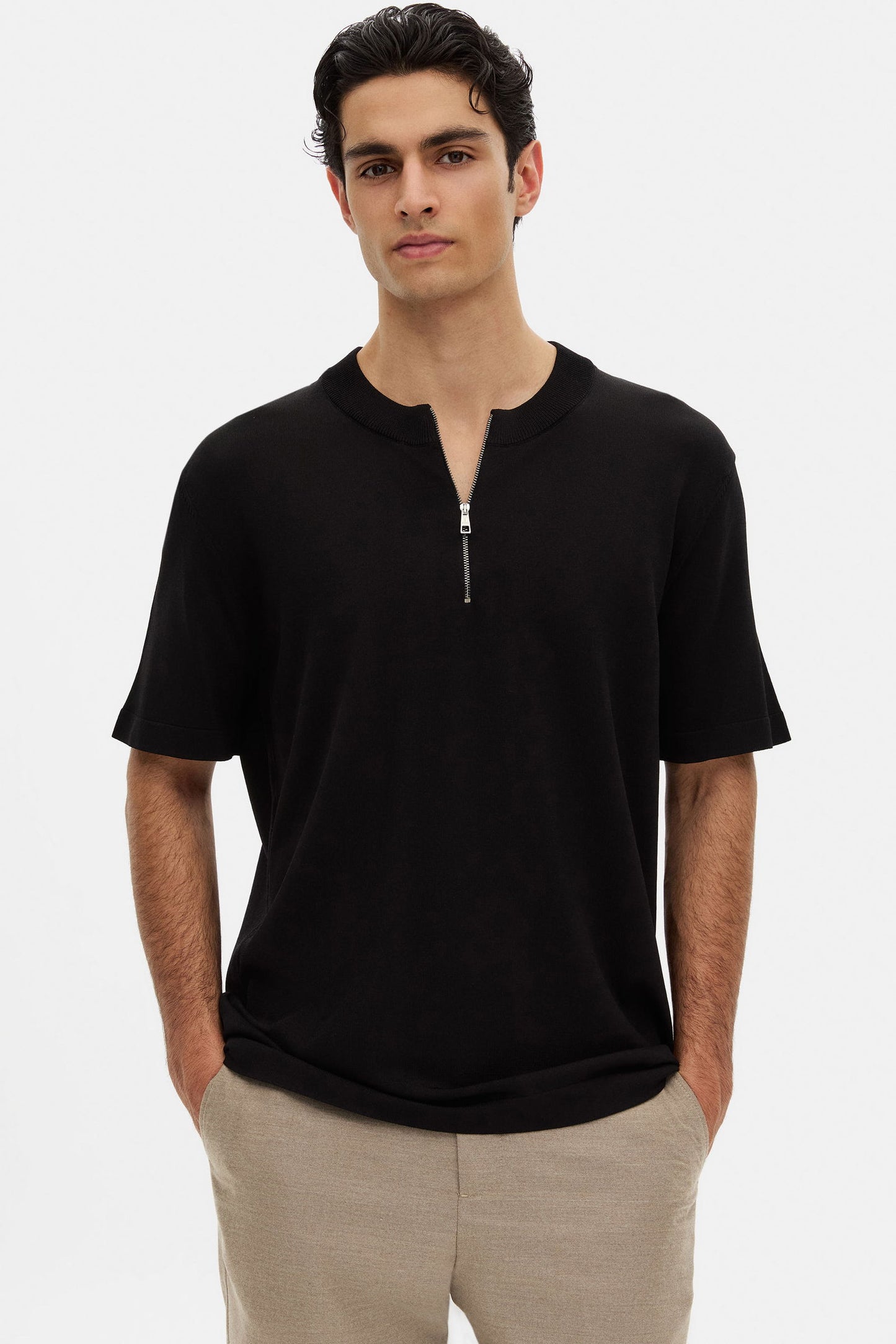 Tween Relaxed Fit Siyah Triko