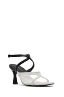 Kadın Siyah Bilekten Tokalı Ince Topuklu Sandalet