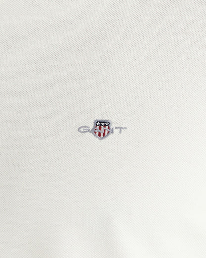 Gant Erkek Beyaz Regular Fit Bisiklet Yaka T-shirt