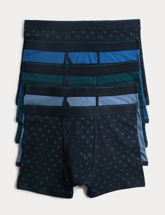 5'li Desenli Boxer