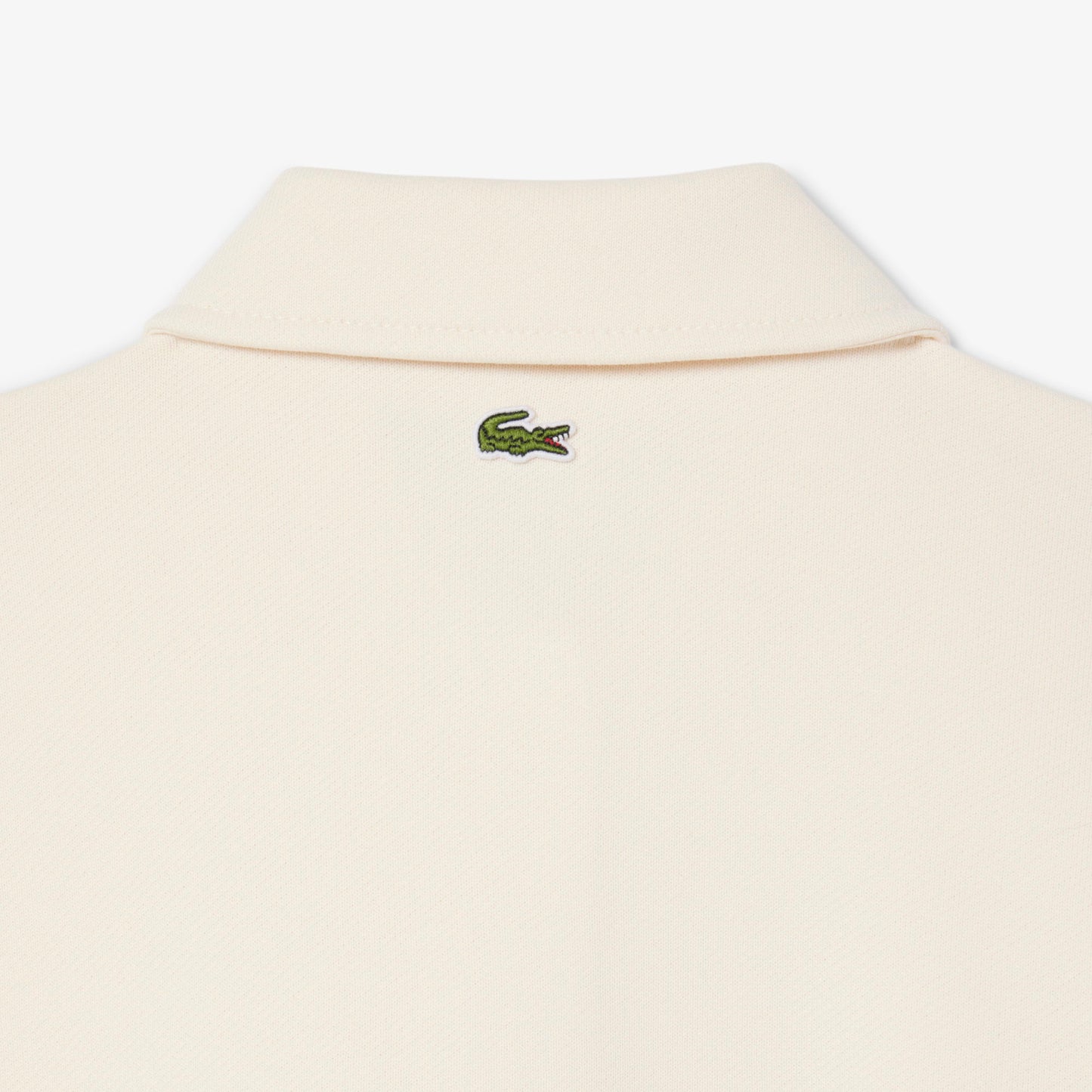 Lacoste Kadın Relaxed Fit Polo Yaka Krem Sweatshirt