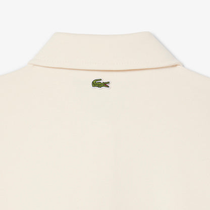 Lacoste Kadın Relaxed Fit Polo Yaka Krem Sweatshirt