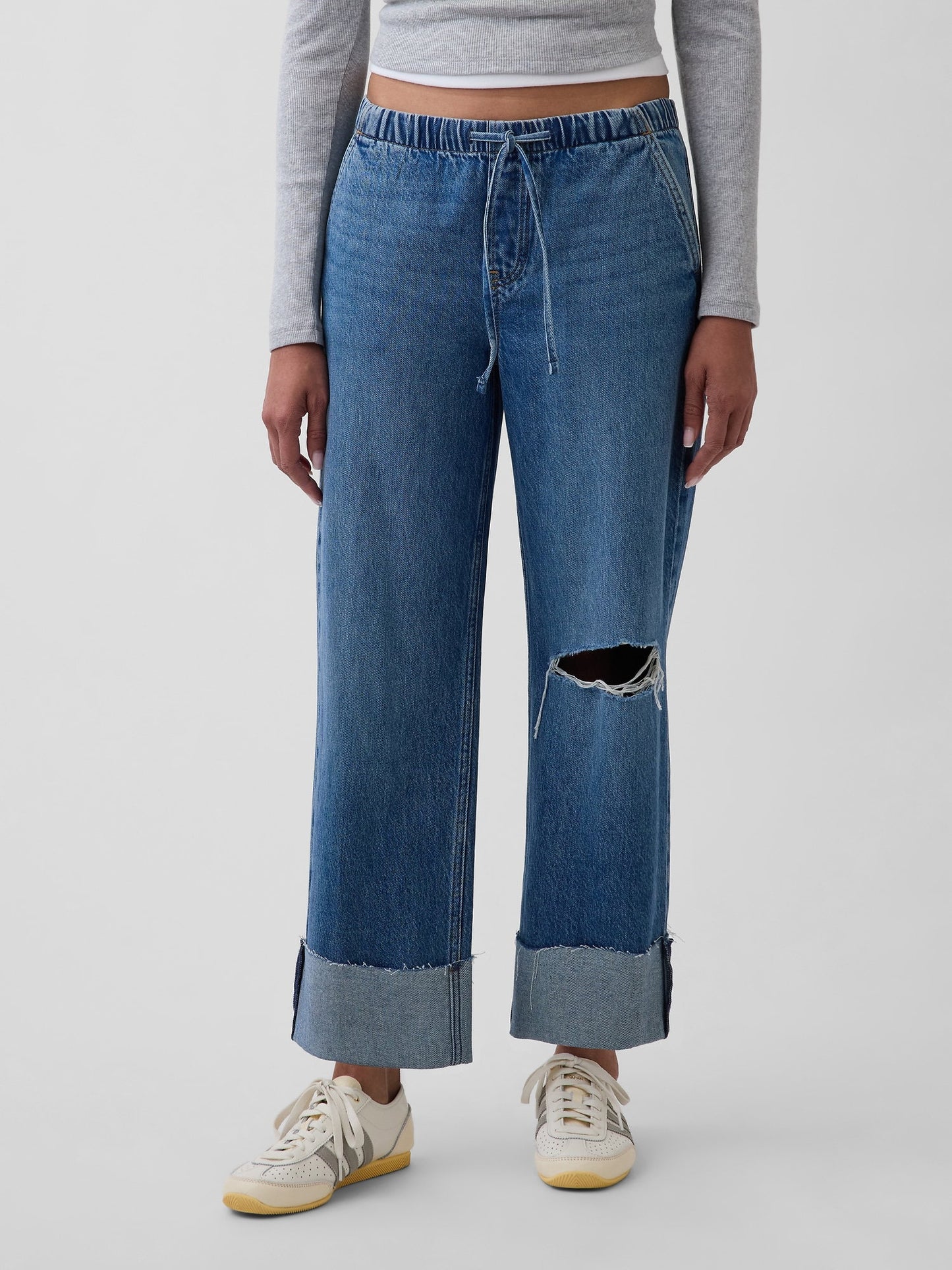 Mavi Low Rise '90s Loose Easy Crop Jean Pantolon