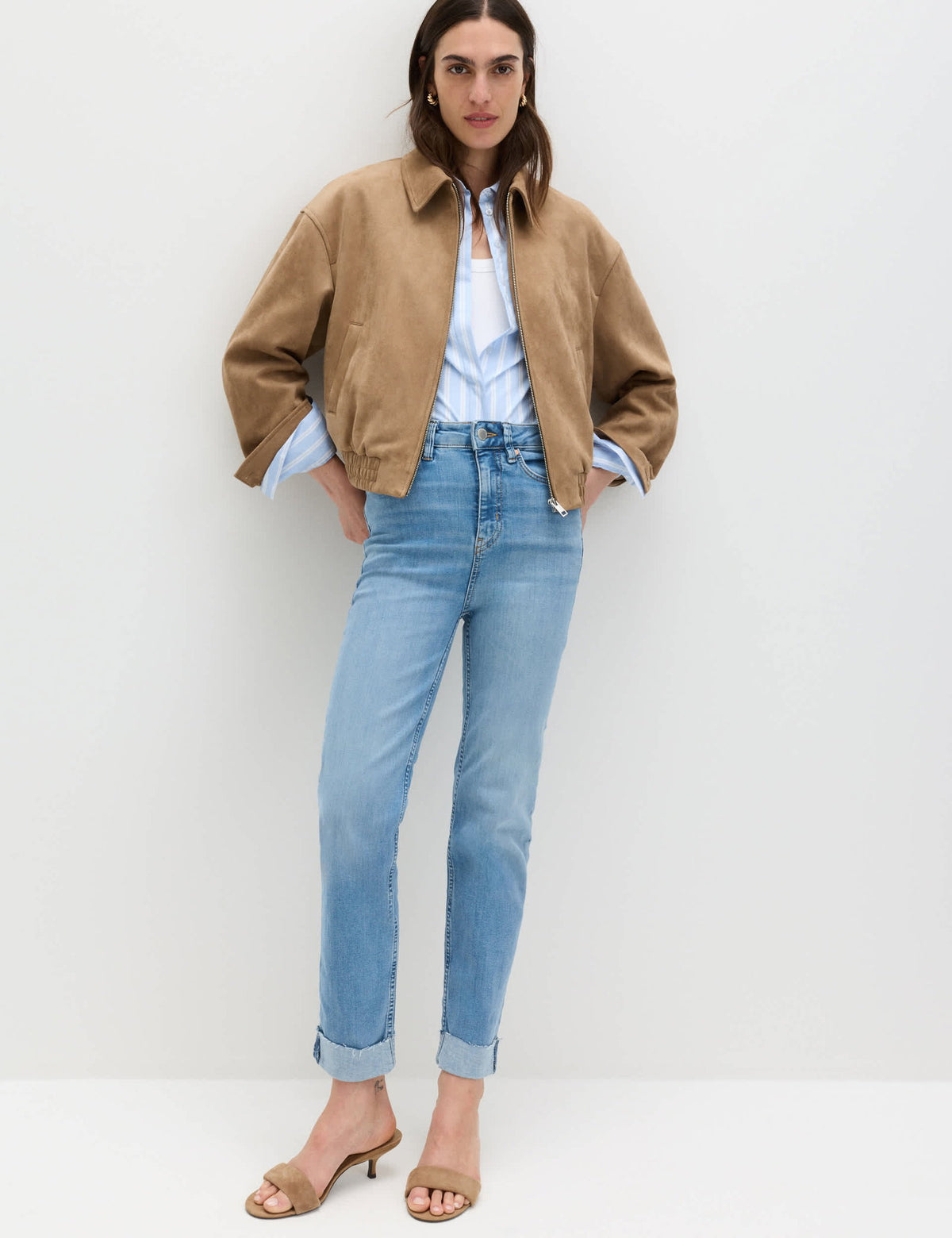 Harper Supersoft Yüksek Bel Jean Pantolon