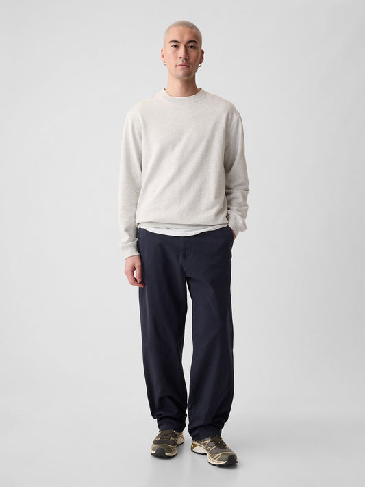 Lacivert GapFlex Modern Khaki Baggy Pantolon