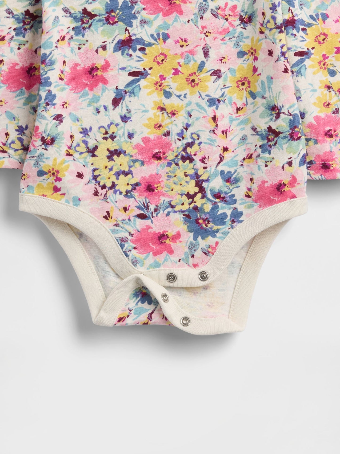 Çiçek Desenli First Favorites Organik Pamuk Bodysuit (3’lü)