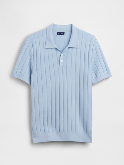 Açık Mavi Classic Triko Polo T-shirt