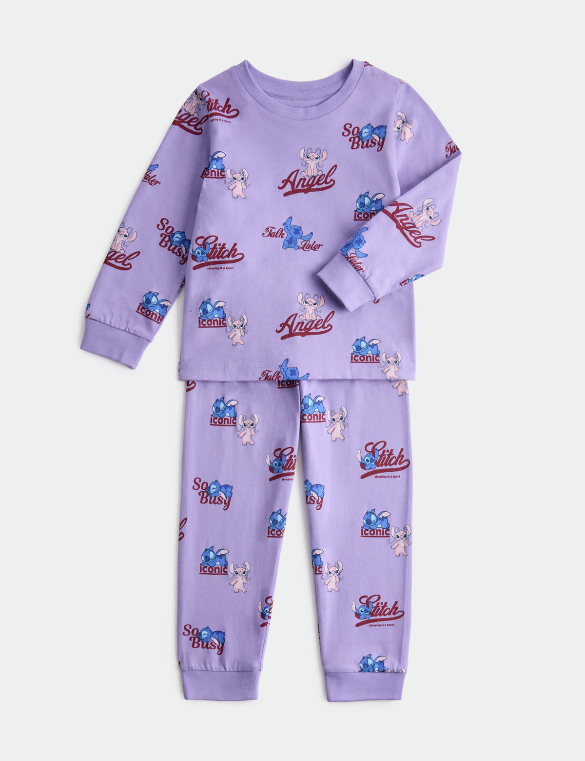Lilo & Stitch™ Basklı Pijama Takımı