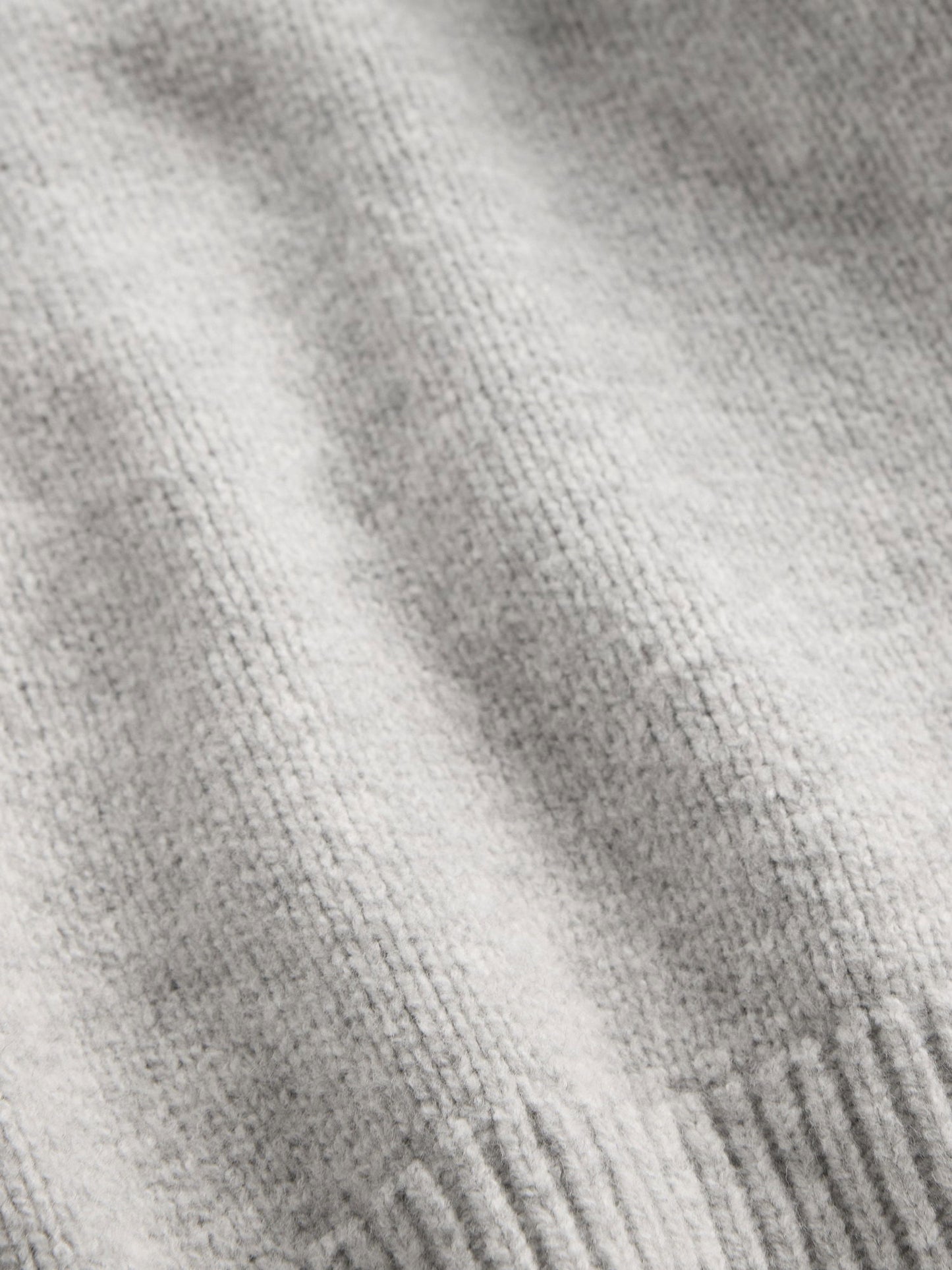 Gri Cashsoft Sweatshirt Fermuarlı Sweatshirt