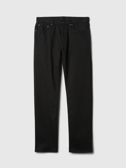 Siyah Straight Fit City Jean Pantolon