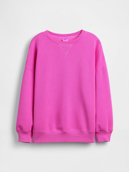 Açık Mavi Vintagesoft Oversized Tunik Sweatshirt