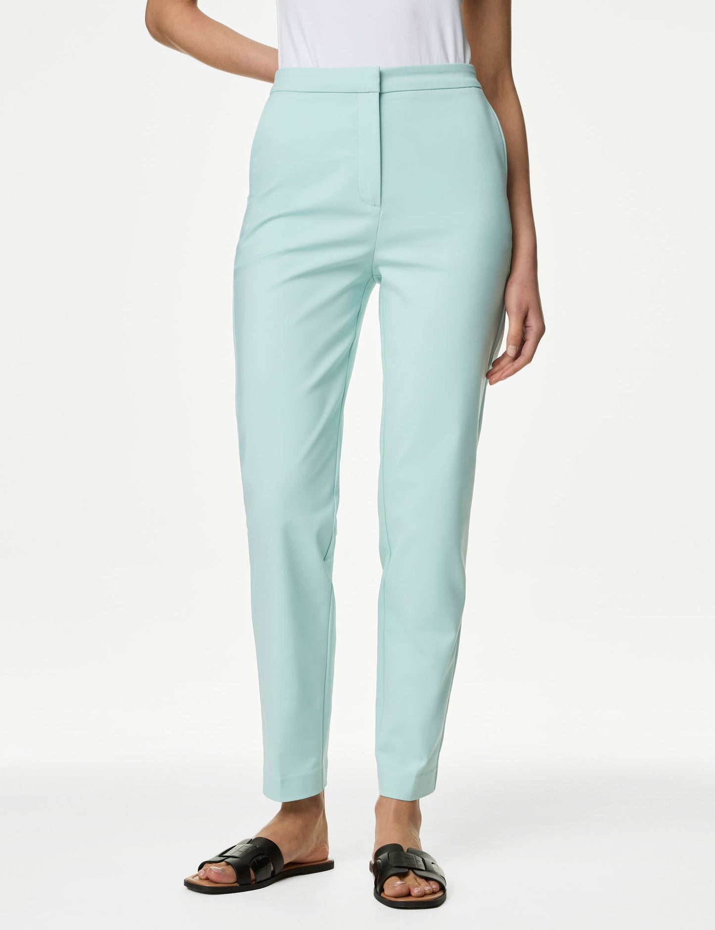 Slim Fit Yüksek Bel Pantolon