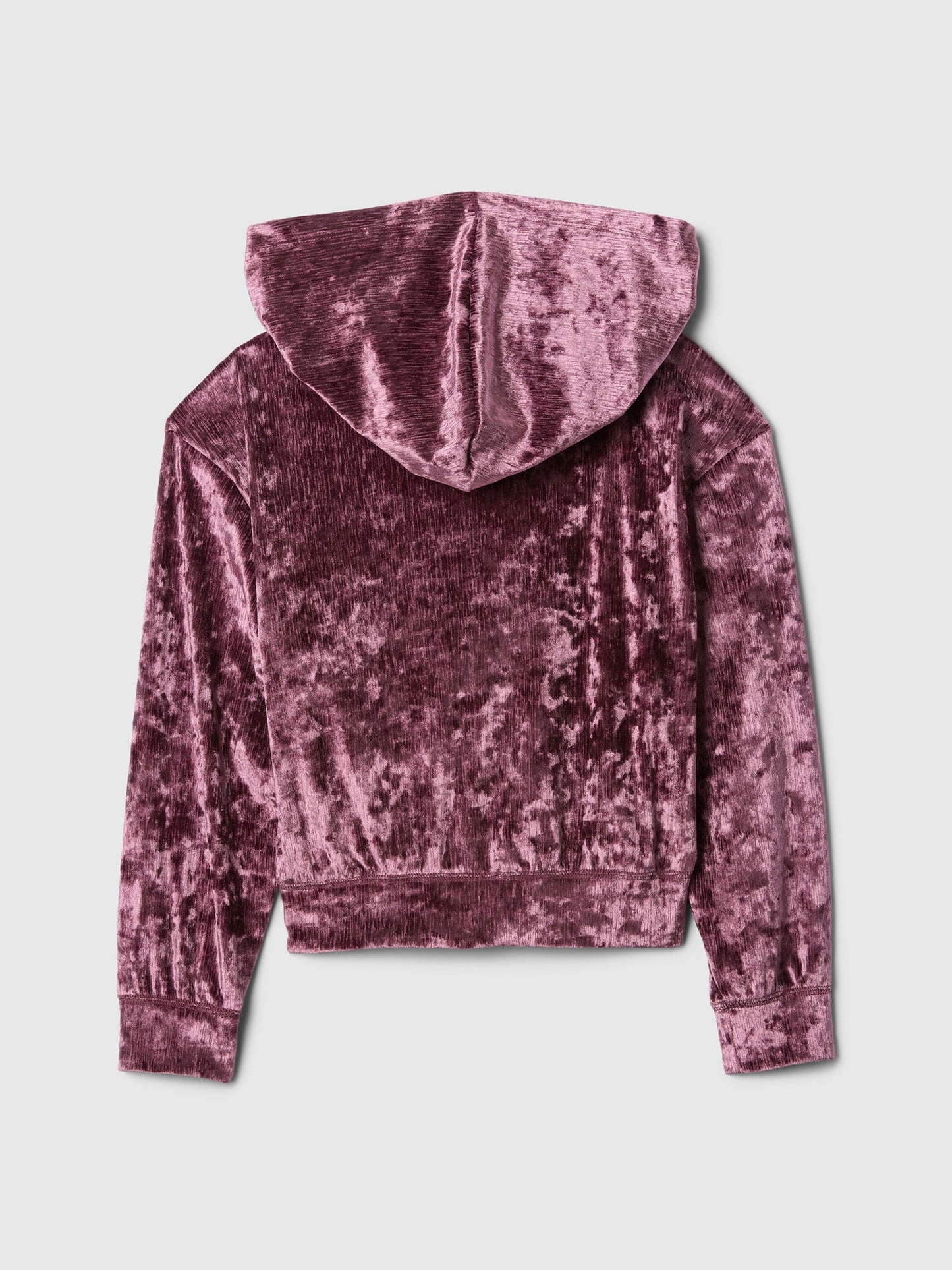Mor Relaxed Fit Kadife Sweatshirt