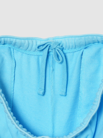 Açık Mavi Gap Logo Fransız Havlu Kumaş Wide-leg Jogger Eşofman Altı